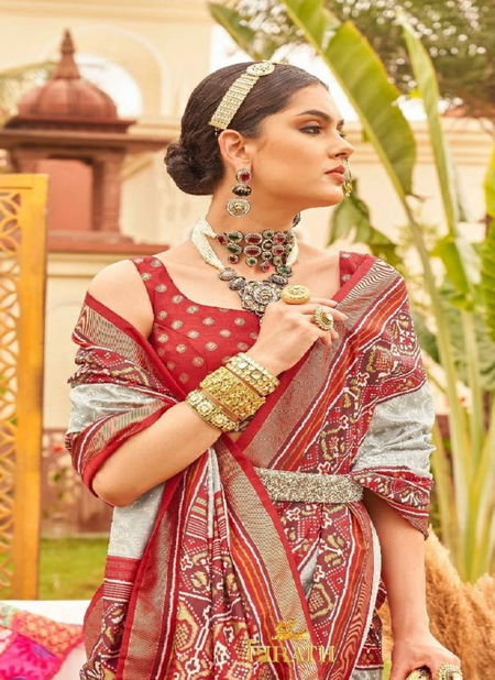 Mehendi Patola By Trirath  Designer Patola Saree Catalog Catalog